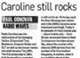 Caroline still rocks in de Sunday Times