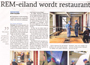 Dagblad van het Noorden over het REM eiland