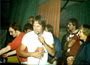 Peter de Vries en Wilfred de Jong tijdens een Caroline Roadshow in 1979